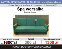 WERSALKA SPA - KOLOR ZIELONA